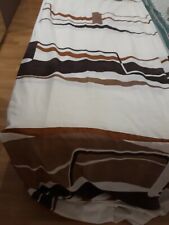 Tende tenda classica moderna salone unica 220x270 marrone bianca