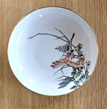 Piattino Herend Rothschild con bordo dorato - come nuovo