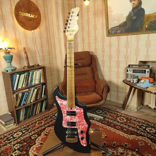 Chitarra elettrica nera stile