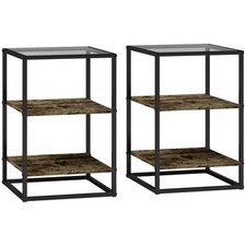 HOMCOM Set 2 Tavolini Bassi da