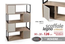 SCAFFALE LIBRERIA METALLO 4