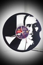 OROLOGIO IN VINILE DA PARETE SU LP 33 GIRI ADRIANO CELENTANO REALIZZATO A MANO