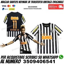 Maglia Santos Fc Neymar Jr Trasferta 2012 2011 Away Vintage Originale Bambino