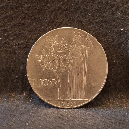 1957 italy 100 lire - 100,