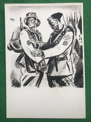 Cartolina militare milizia - militare,