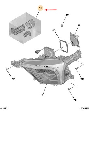 Kit staffa riparazione fari