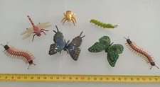 Riproduzione Insetti Soft Plastic Toy Insects Lot of 7 Bugs  Figures