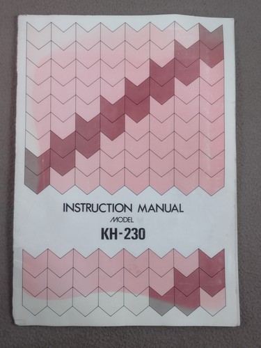 Manuale istruzioni 230 - istruzioni, kh-230