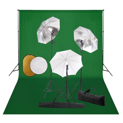 Kit fotografico luci ombrelli - luci,