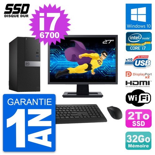 Tour dell 7040 ecran - dell, 27"
