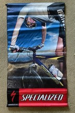 Striscione Mountain Bike Panno Rivenditore Specializzato Nuovo, Doppio Lato, 29 1/2” X 53”