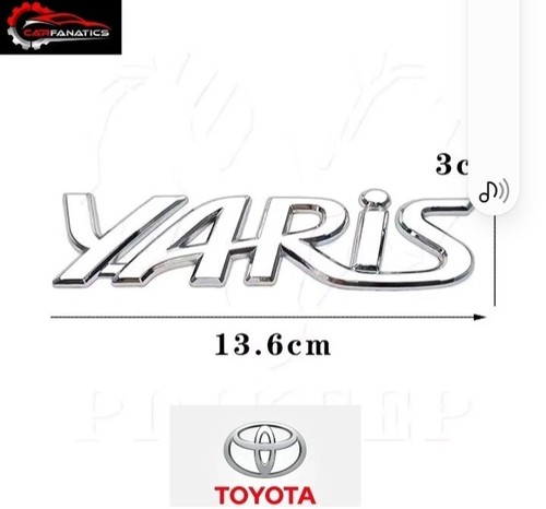 Toyota scritta yaris - scritta,