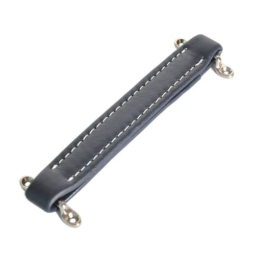 1pz manico pelle blu vintage - blu,