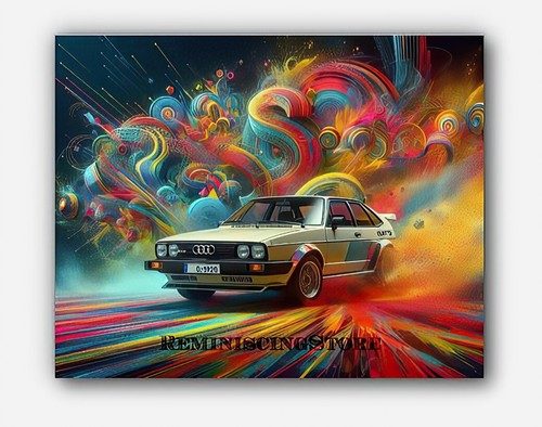 Quadro audi quattro 1980 - audi,