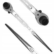 Chiave per ponteggi a cricchetto 19/22 mm reversibile da 31 x 4cm