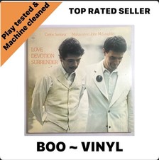 Carlos Santana&John McLaughlin Love Devotion Surrender 1973 vinyl record VG+/EX