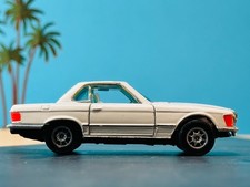 1:43 CORGI TOYS 316 Mercedes-Benz 350 SL bianco 107 ruote idromassaggio GB pressofuse 1973