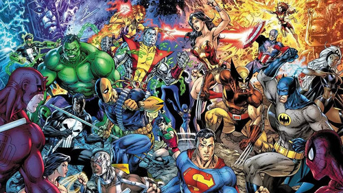 Lotto titoli amalgam - lotto, marvel-dc