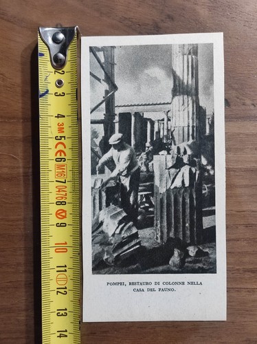 Pompei 1947 restauro - , colonne