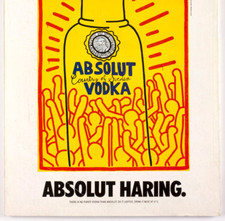 Keith Haring ABSOLUT VODKA art