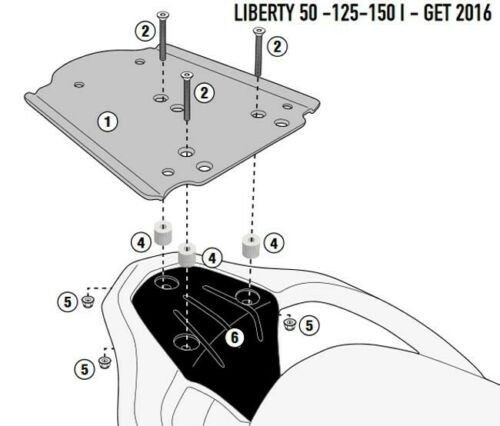Givi sr5611 staffa portapacchi - sr5611,