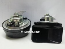 COPPIA TROMBE CLACSON FIAMM AM80SX 12V AUTO MOTO CAMION + RELE' + STAFFE