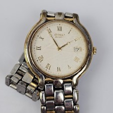 Orologio Seiko QUARTZ Vintage 7N29-6380 Bicolore Numeri Romani NON FUNZIONANTE