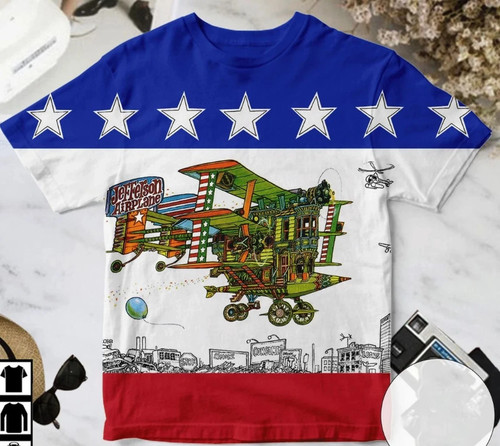 Maglietta jefferson airplane - jefferson,