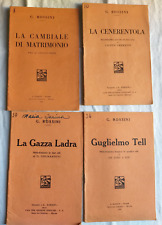 Gioachino Rossini, lotto di 4 libretti d'Opera lirica antichi. Vedi descrizione.