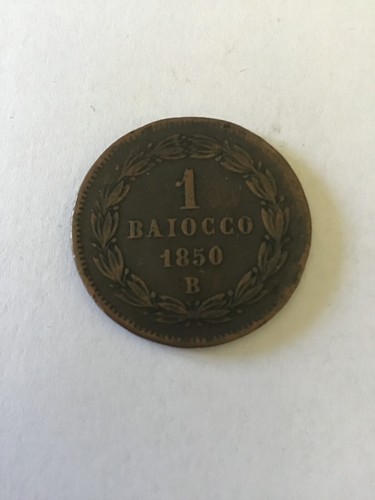 Baiocco 1850 pio - ix, anno