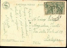 F68 - Cartolina affrancata con