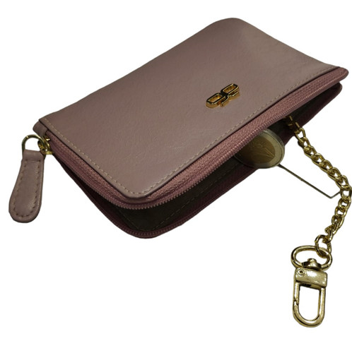 Acciaio pochette zip con