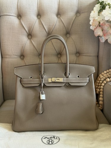 Hermès birkin etoupe - 35,