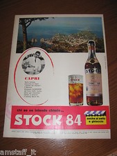 *=STOCK 84 BRANDY CAPRI=1961=PUBBLICITA'=ADVERTISING=WERBUNG=PUBLICITE=
