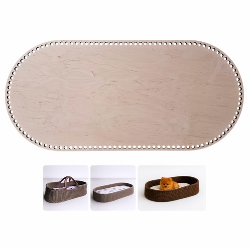 Fondo ovale legno con fori - legno,