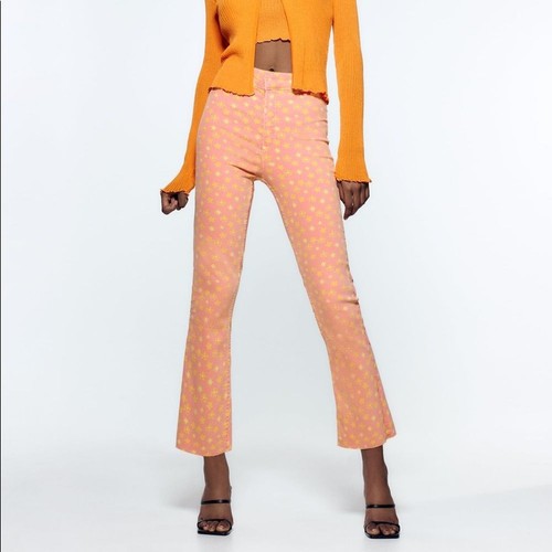 Zara printed jeans - zara, 5520/016