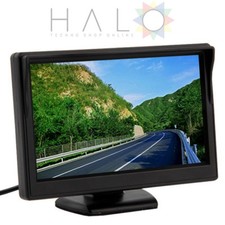 MONITOR TFT LCD  4:3 A COLORI PER TELECAMERA RETROMARCIA 2 USCITE VIDEO CAM