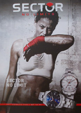 Pubblicità Advertising Italian Clipping 2016 OROLOGIO SECTOR STAINLESS STEEL 245