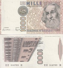 Italy 1000 Lire 1982 P 109 b