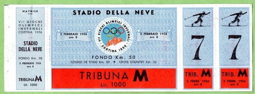 Biglietto olimpiadi cortina - olimpiadi,