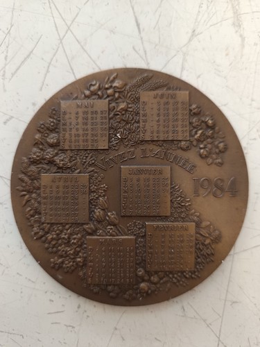 Medaglia bronzo calendario - medaglia,