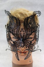 maschera veneziana in metallo/venetian metal masck caronte