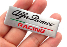 Targhetta per ALFA ROMEO Racing Giulia Giulietta Mito 147 159 Logo Adesivo