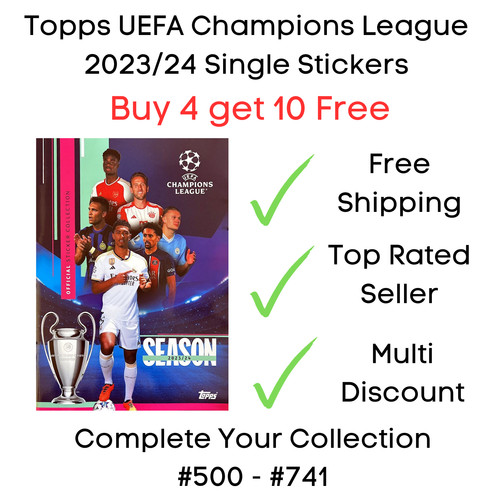 Adesivi topps champions - adesivi,
