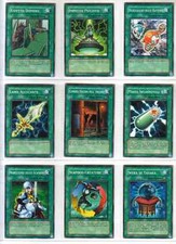 CARTE YU GI OH - LOTTO # 11 - N° 9 CARTE MAGIA DIFFERENTI - IN ITALIANO - USATE