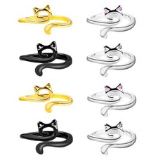 8 Pezzi Anello in Metallo per