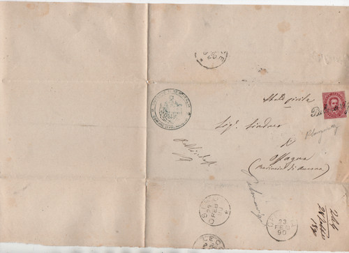 Palmariggi 1890 rarissima - 23/2/1890,