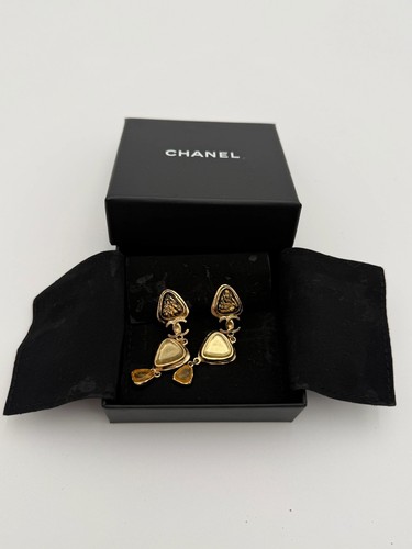 Chanel karl lagerfeld earrings - chanel,