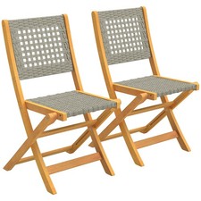 Outsunny set sedie da - outsunny, 2