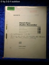 Sony Manuale Di Istruzioni HAR